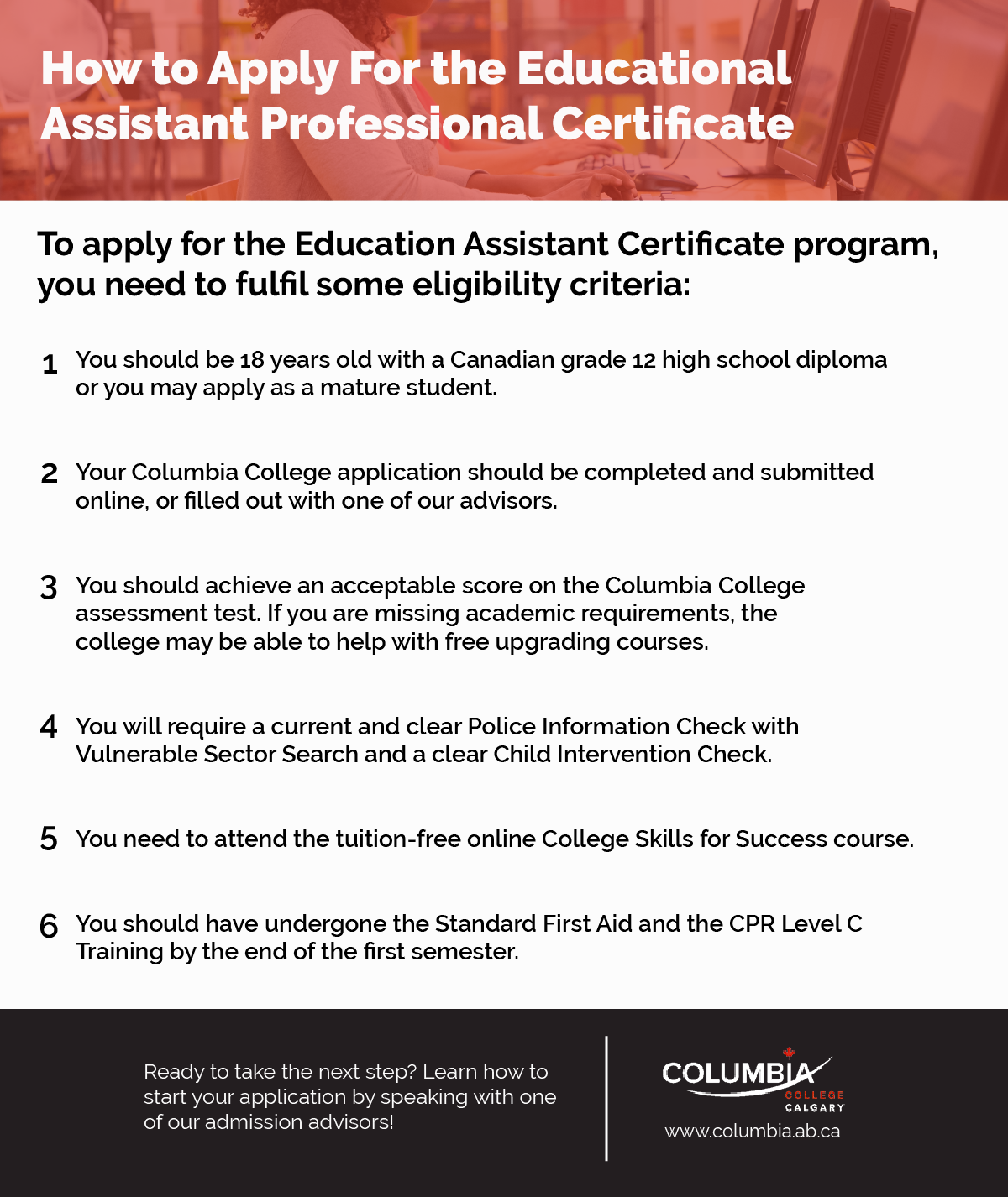 Apply for the Educational Assistant Professional Certificate