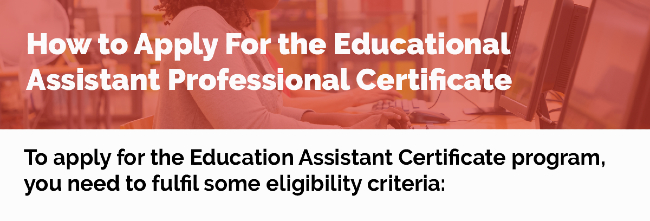Educational Assistant Professional Certificate
