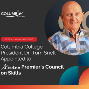 Dr. Tom Snell Appointed to Premier’s Council on Skills